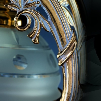 Латунная люстра CASSANDRA V. white gold